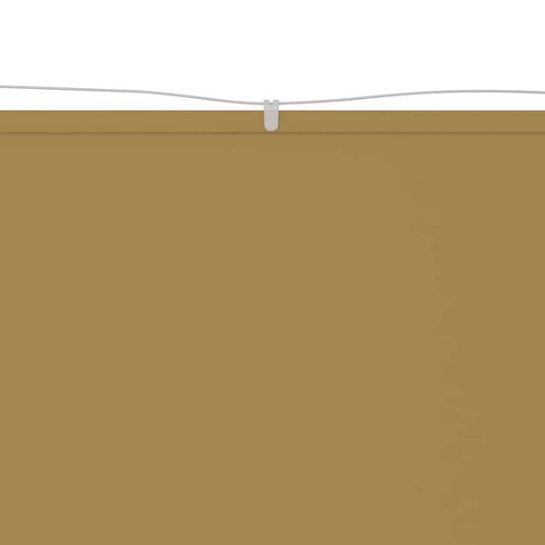 vidaXL Vertical Awning Beige 140x1000 cm Oxford Fabric