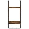 vidaXL 6 Piece Wall Shelf Set with Bars Smoked Oak Engineered Wood