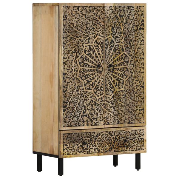 vidaXL Highboard 60x33x100 cm Solid Wood Mango