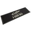 vidaXL Kitchen Rug Washable Coffee Text 45x150 cm Velvet