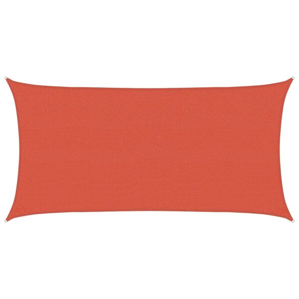 vidaXL Sunshade Sail 160 g/m&sup2; Terracotta 2.5x4.5 m HDPE