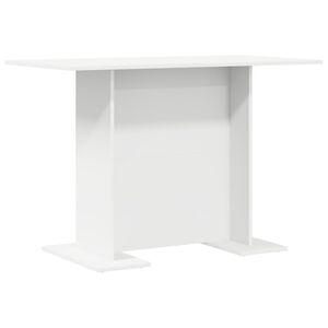 vidaXL Dining Table White 110 x 60 x 75 cm Engineered wood
