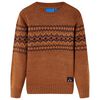 Kids' Sweater Knitted Cognac 128
