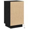 vidaXL Bedside Cabinet Black Oak 39 x 34.5 x 65 cm Engineered wood