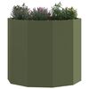 vidaXL Planter Olive Green 60 x 60 x 50 cm Steel