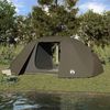 vidaXL Fishing Tent with Roof Brown 514 x 465 x 187 cm Polyester