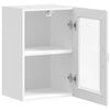 vidaXL Kitchen Wall Cabinet with Glass Door&nbsp;Porto High Gloss White