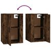 vidaXL Wall Mounted TV Cabinets 2 pcs Smoked Oak 40x34.5x60 cm