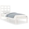 vidaXL Bed Frame without Mattress White 100x200 cm Solid Wood