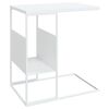 vidaXL Side Table White 55x36x59.5 cm Engineered Wood