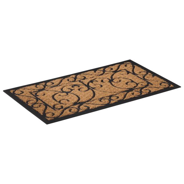 vidaXL Door Mat Rectangular 45x75 cm Rubber and Coir