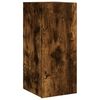vidaXL TV Wall Cabinet with LED Lights Smoked Oak 30.5x35x70 cm