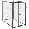 vidaXL Outdoor Dog Kennel Steel 110x220x180 cm