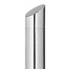 vidaXL Garden Shower with Grey Base 225 cm Stainless Steel