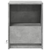 vidaXL Bedside Cabinets with LED Lights 2 pcs Concrete Grey Engineered Wood