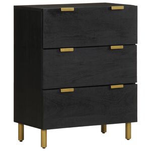 vidaXL Sideboard Black 60x33x75 cm Engineered Wood