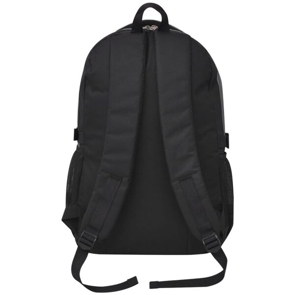vidaXL School Backpack 40 L Black and Grey
