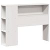 vidaXL Bookcase Bed without Mattress White 90x200 cm Solid Wood Pine