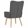 vidaXL Armchair Dark Grey 63 x 67 x 94 cm Sherpa Fabric