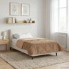 vidaXL Winter Duvet Taupe 135 x 200 cm Microfiber and Teddy fleece