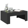 vidaXL Coffee Table with Infinity LED Black 70x50x30 cm