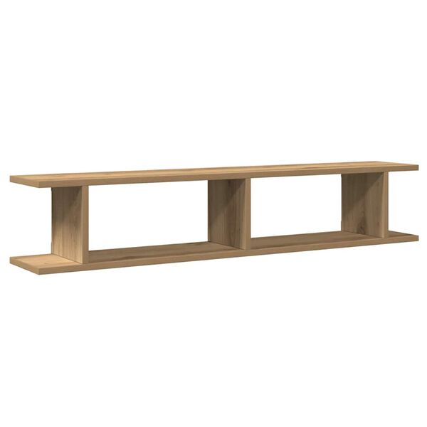vidaXL Wall Shelves 2 pcs Artisan Oak 105x18x20 cm Engineered Wood