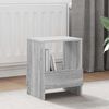 vidaXL Magazine Rack Grey Sonoma 35 x 30 x 45 cm