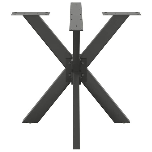 vidaXL Dining Table Leg Spider Shape Anthracite 85x85x(72-73) cm Steel