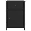vidaXL Bedside Cabinet Black 40x42x60 cm Engineered Wood