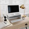 vidaXL Monitor Stand Concrete Grey 42x24x13 cm Engineered Wood
