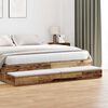 vidaXL Bed Drawers Old Wood 180 x 36.5 x 16.5 cm Engineered Wood