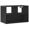 vidaXL TV Cabinet Black 60x31x39.5 cm Engineered Wood and Metal