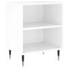 vidaXL Bedside Cabinets 2 pcs High Gloss White 40x30x50 cm Engineered Wood