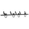 vidaXL Sliding Door Hardware Kit 183 cm Steel Black