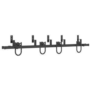 vidaXL Sliding Door Hardware Kit 183 cm Steel Black