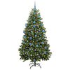 vidaXL Artificial Christmas Tree with Stand Green 180 cm PVC and Metal