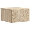 vidaXL Wall-Mounted Side Table Sonoma Oak 34.5 x 33 x 20 cm
