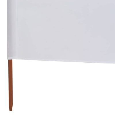 vidaXL 9-panel Wind Screen Fabric 1200x120 cm Sand White
