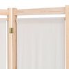 vidaXL 5-Panel Room Divider Cream 200x170x4 cm Fabric