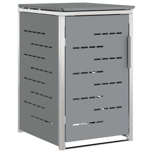vidaXL Wheelie Bin Storage for 1 Bin 240L Grey