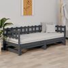 vidaXL Pull-out Day Bed without Mattress Grey 2x(90x190) cm