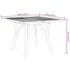 vidaXL Garden Table 110x110x75 cm Solid Wood Acacia
