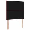 vidaXL LED Headboard with Headboard Pink 100 cm Faux Leather