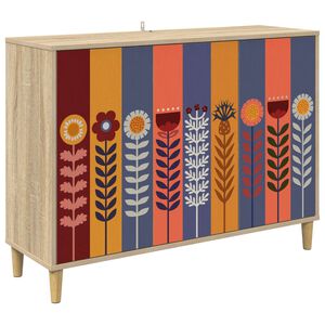 vidaXL Sideboard ESSEN Sonoma 102 x 33 x 75 cm Engineered Wood