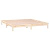 vidaXL LED Bed Frame without Mattress 140x190 cm Solid Wood
