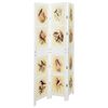 vidaXL Romdivider Panel Folding White 106 x 165 cm MDF