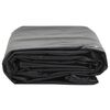 vidaXL Tarpaulin Black 1x2.5 m 650 g/m&sup2;