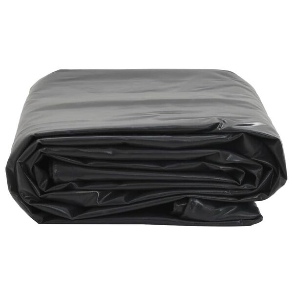 vidaXL Tarpaulin Black 1x2.5 m 650 g/m&sup2;
