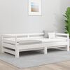 vidaXL Pull-out Day Bed without Mattress White 80x200 cm