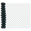 vidaXL Fence Post Green 10 x 1 m (40 x 40 mm mesh) Steel and PVC